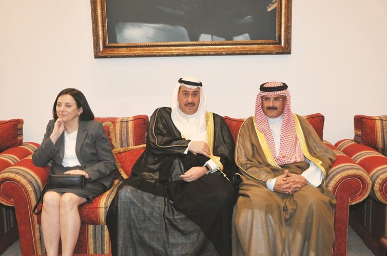 الشيخ فيصل الحمود والشيخ مبارك الدعيج﻿