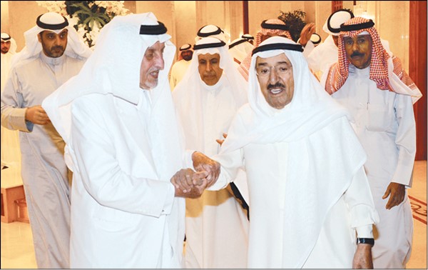 صاحب السمو الأمير الشيخ صباح الأحمد مرحبا بصاحب السمو الملكي الأمير خالد الفيصل