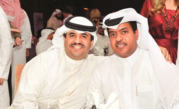 الشيخ فالح بن غانم آل ثاني والشيخ دعيج الخليفة الصباح﻿