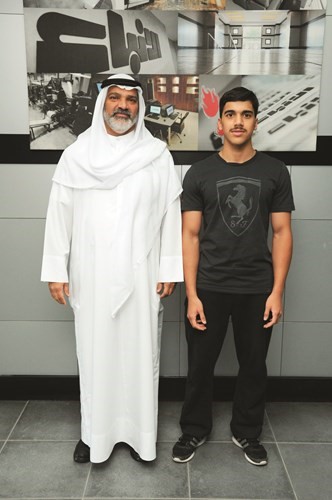  المتفوق محمد ووالده عبدالكريم حسين	(فريال حماد)﻿