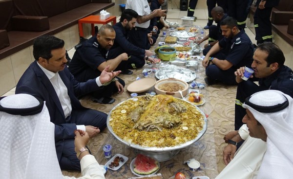 الحربي تفقد مركز اسعاف مبارك الكبير وافطر مع منتسبيه