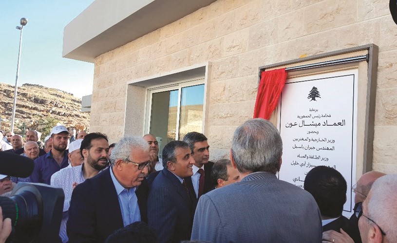 افتتاح مشروع (سد القيسماني) في بلدة فالوغا بجبل لبنان﻿