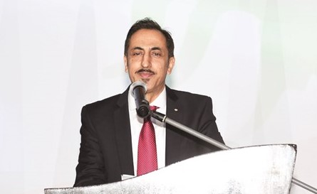 رئيس البعثة اللبنانية ماهر خير يلقي كلمته ﻿