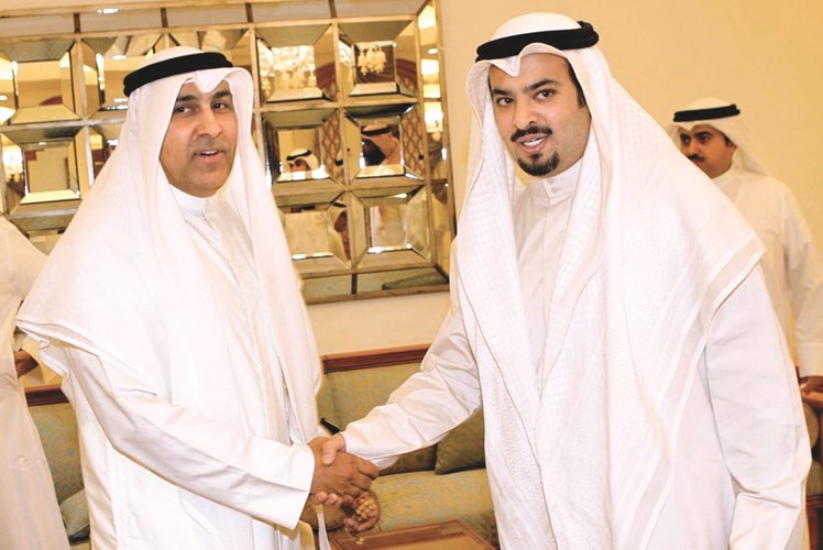 عادل الغريب يرحب بالشيخ خالد الأحمد﻿