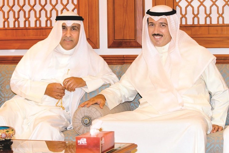 عادل الغريب مع الشيخ أحمد الجابر ﻿