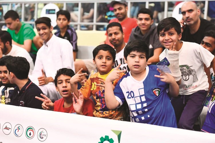 فرجة الصغار في مسابقات الدورة ﻿