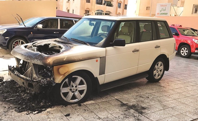 النيران التهمت مقدمة الرباعية ﻿