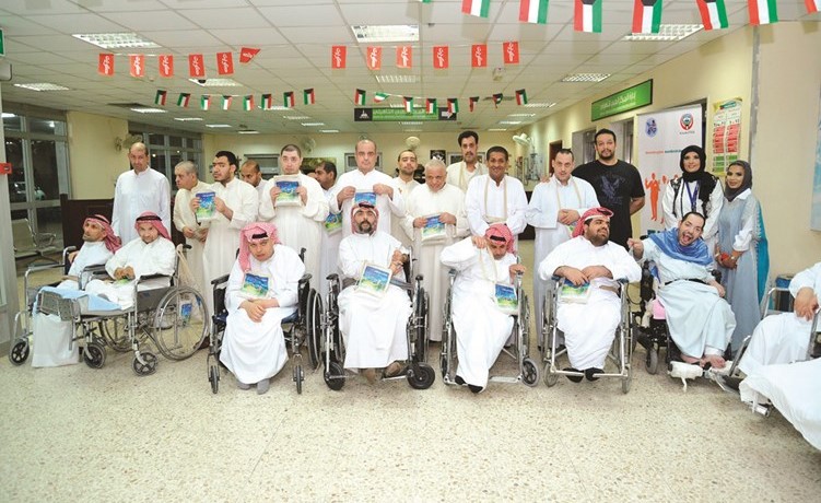 ممثلو بنك برقان خلال الزيارة ﻿