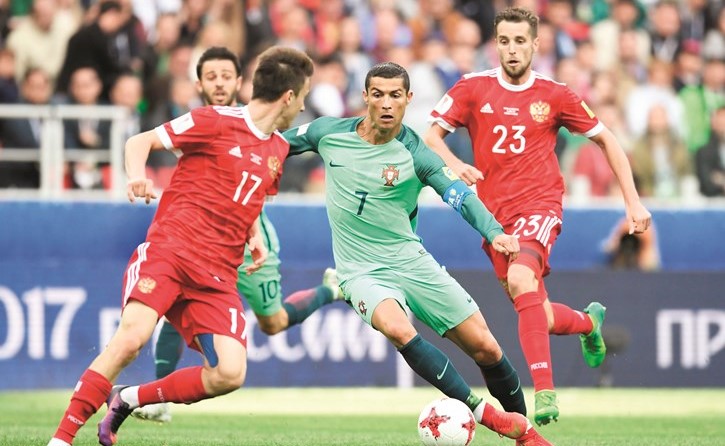 رونالدو يتلاعب بالروس	(أ.پ)﻿