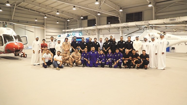 ولدى مشاركتهم وجبة الإفطار مع بعض الجهات﻿