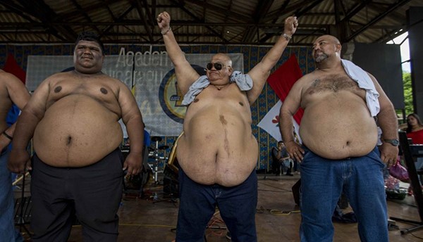 بالفيديو.. نيكاراغوا تختار صاحب "أكبر كرش" بمناسبة عيد الأب