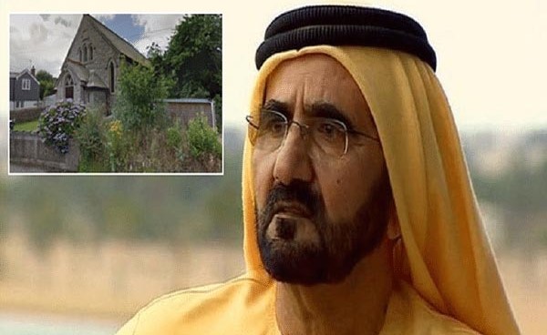 محمد بن راشد يساعد سكان قرية إنجليزية في شراء كنيسة قديمة