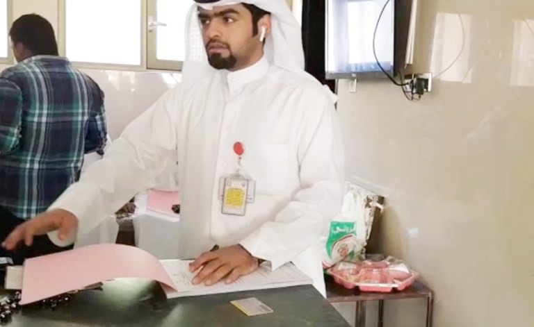 تحرير إحدى المخالفات﻿