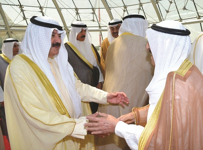 خالد الجارالله في استقبال صاحب السمو ﻿
