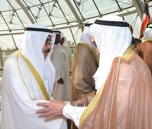 الشيخ فيصل السعود في استقبال صاحب السمو ﻿