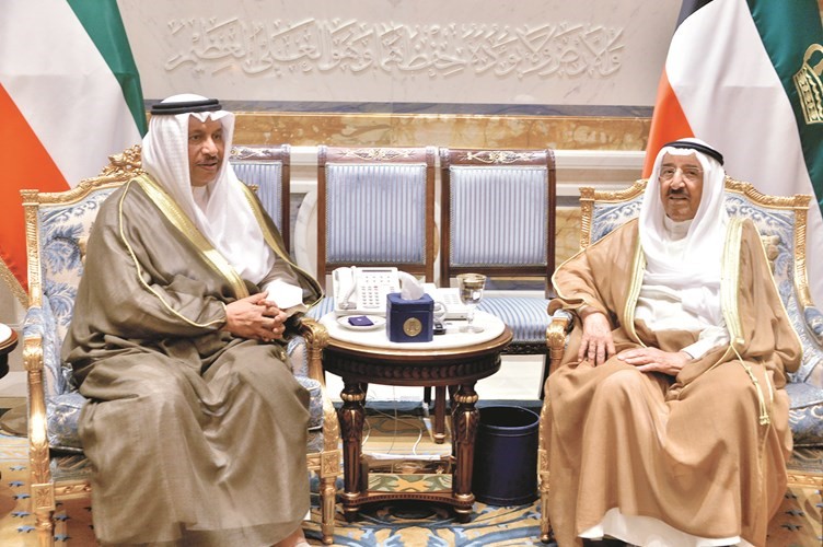 صاحب السمو الامير مستقبلا سمو رئيس الوزراء الشيخ جابر المبارك ﻿