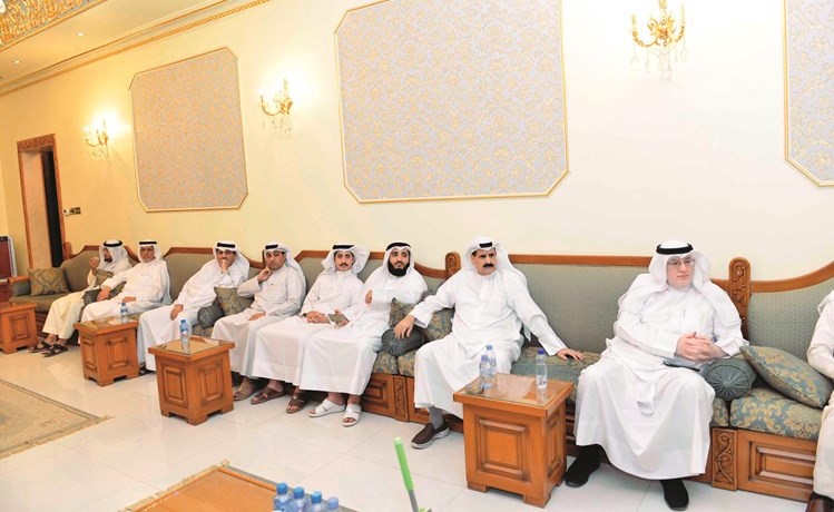 الزميل جمال السويفان من بين الحضور﻿