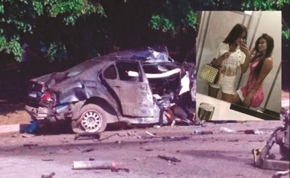 سيارة ملكة جمال أوكرانيا بعد الحادث﻿
