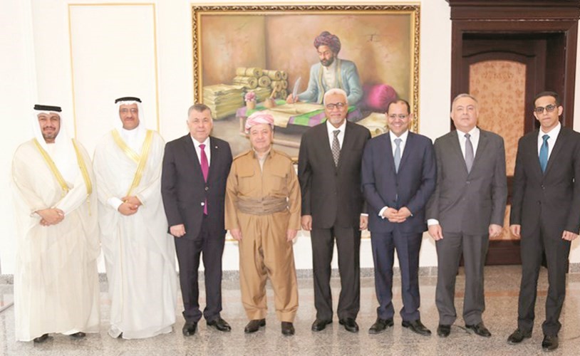 رئيس إقليم كردستان يبحث مع 7 قناصل عرب مرحلة ما بعد دحر «داعش»