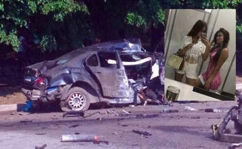 بالفيديو.. حادث سير مروّع يودي بحياة ملكة جمال أوكرانيا وصديقتها