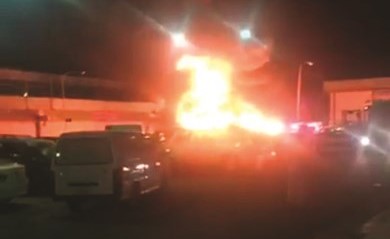من حريق صناعية الجهراء﻿