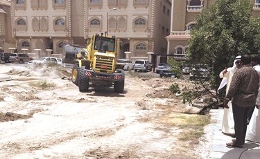 جانب من ازالة التعديات﻿