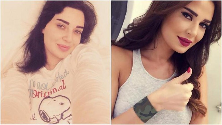 بالصور.. تعرف على النجمات العربيات قبل وبعد المكياج!