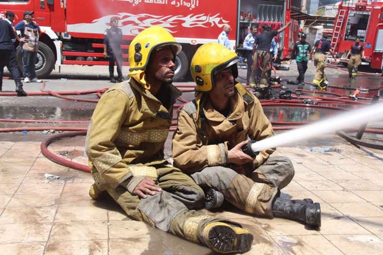 "الإطفاء" تسيطر على الحريق بكراجات "صناعية شرق"
