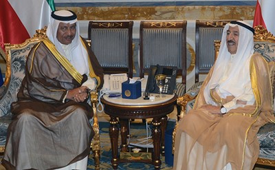 صاحب السمو الأمير مستقبلا سمو الشيخ جابر المبارك