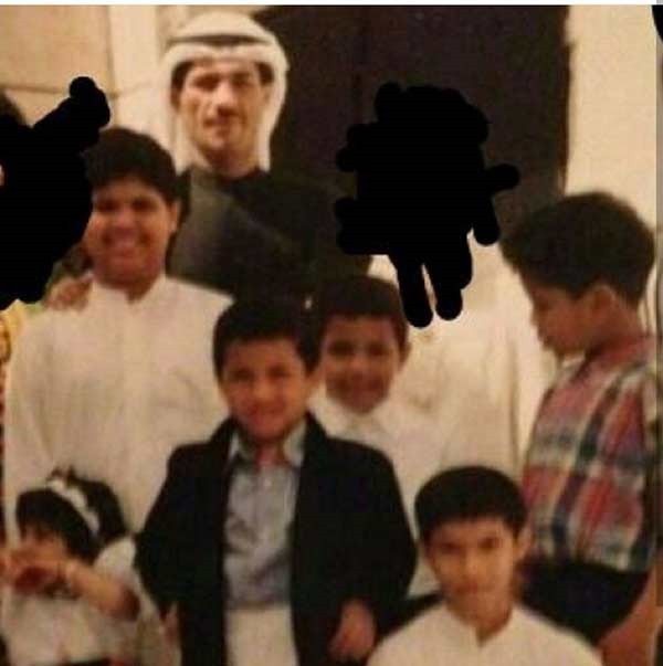  سليمان الشلال في صورة مع خاله الراحل يوسف المطرف