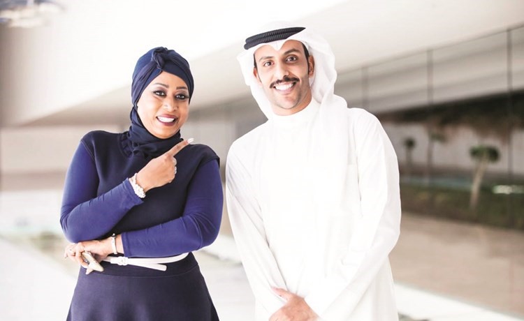 حمد العماري مع الاعلامية ايمان النجم﻿