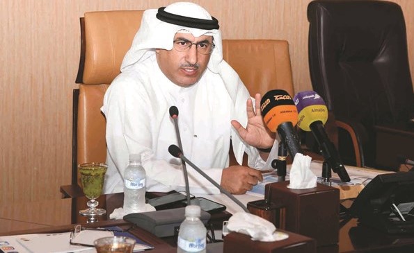د.محمد الفارس متحدثا خلال المؤتمر الصحافي 	(ريليش كومار)﻿