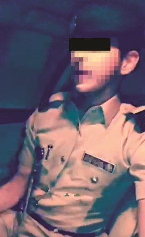 العسكري في مقطع التواصل الاجتماعي ﻿