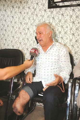 مسن يئن بعد بتر ساقه﻿