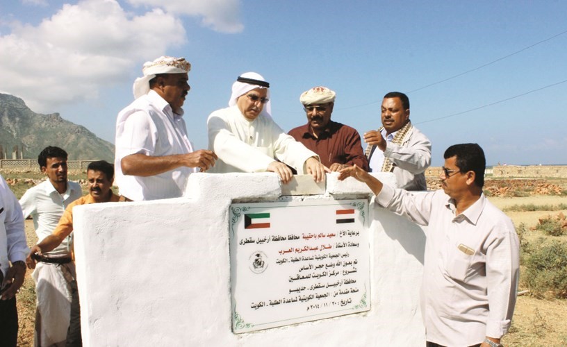 طلال العرب خلال تدشين أحد المشاريع﻿
