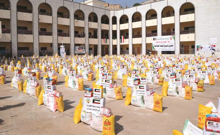 جانب من المساعدات الكويتية﻿