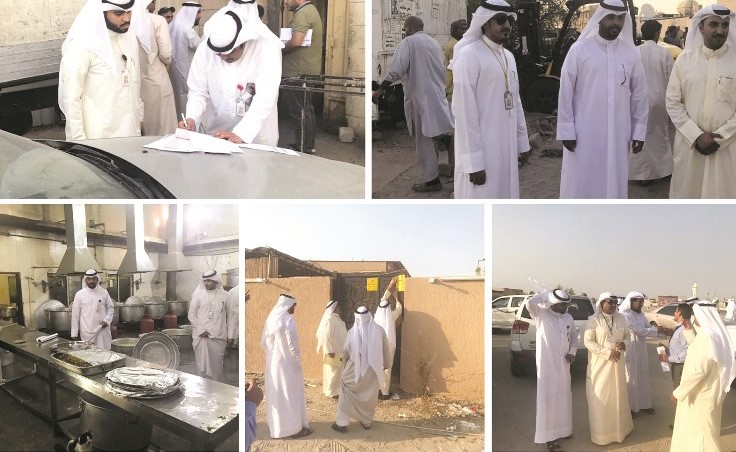 جانب من المخالفات في إسطبلات الجهراء﻿