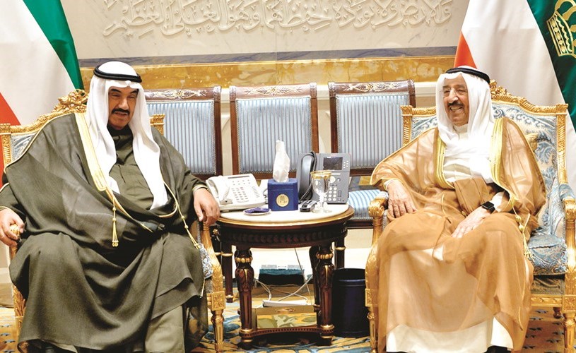 صاحب السمو مستقبلا سمو الشيخ ناصر المحمد ﻿