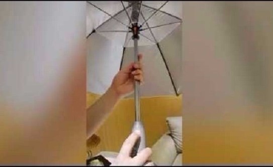بالفيديو: “المظلة المكيفة” ابتكار لشاب سعودي يستقطب اهتمام رواد التواصل لموسم الحج