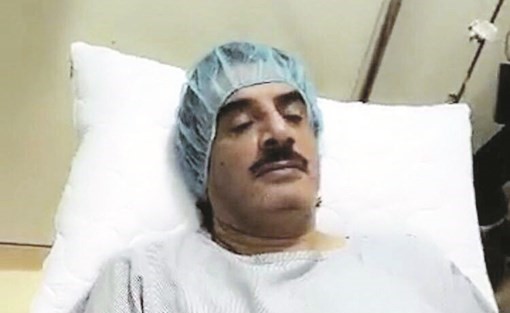حسين المنصور يجري فحوصات طبية﻿