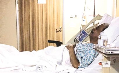 محمد جابر بعد عمليته الثانية في تركيا﻿