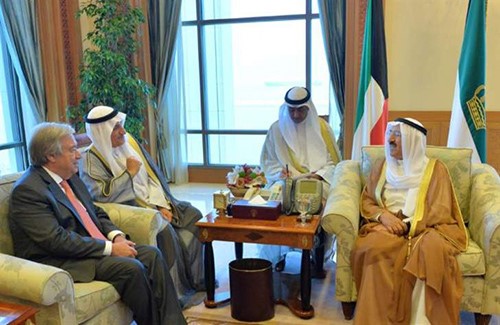سمو الأمير يستقبل الأمين العام للأمم المتحدة
