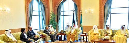 سمو الأمير يستقبل الأمين العام للأمم المتحدة