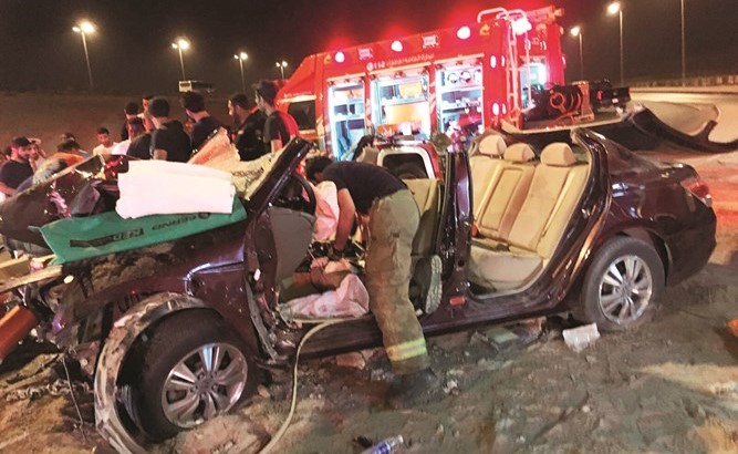 هكذا بدت المركبة بعد التقطيع﻿