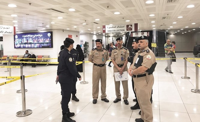 من جولة مدير عام الإدارة العامة للرقابة والتفتيش اللواء محمد العنزي في مطار الكويت﻿