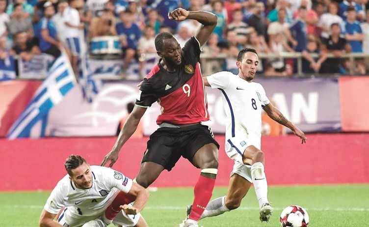 مهاجم منتخب بلجيكا لوكاكو يواصل تألق	(أ.ف.پ)﻿