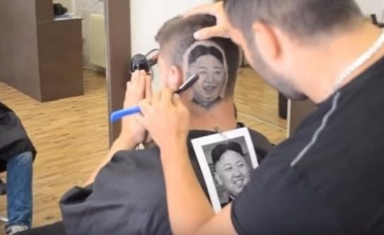بالفيديو.. حلاق ينحت صورة زعيم كوريا الشمالية على رؤوس زبائنه