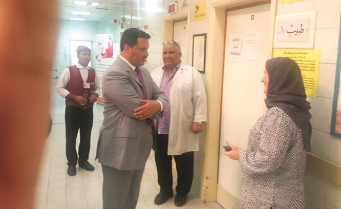 وخلال جولته بمركز سلوى الصحي﻿