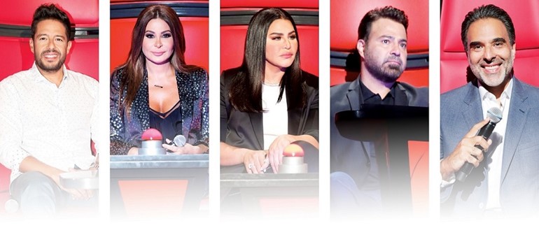 الحلاني وأحلام وإليسا وحماقي نجوم الموسم الرابع من «The Voice»