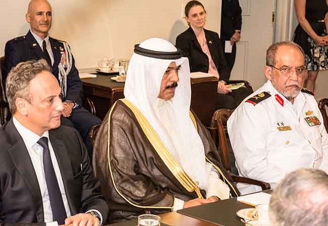 الشيخ محمد الخالد وسفير الكويت في واشنطن الشيخ سالم العبدالله 